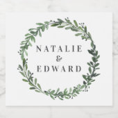 葉色のフローラ結婚名 ビールラベル (シングルラベル)