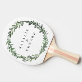 葉色のフローラ結婚名 卓球ラケット (横)