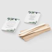 葉色の水色 |の結婚葉 ハンドファン (組立なし)