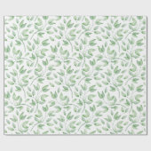 葉色の水色 ラッピングペーパー (フラット)