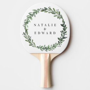 葉色水色フローラ結婚名 卓球ラケット