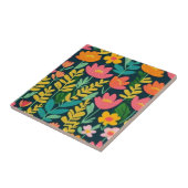 葉花カラフルデザイン タイル (側面)