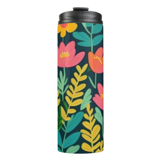 葉花カラフルデザイン タンブラー (正面)