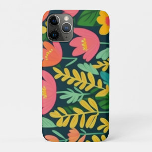 葉花カラフルデザイン iPhone 11 PROケース