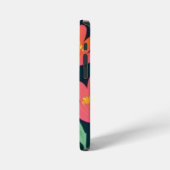 葉花カラフルデザイン iPhoneケース (左側面)