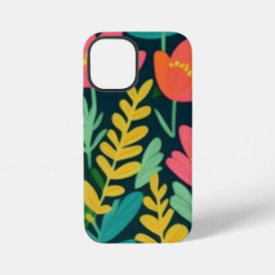 葉花カラフルデザイン iPhone 12 MINIケース