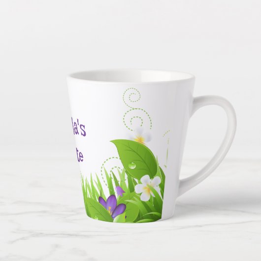 葉花 カフェラテマグ (右)