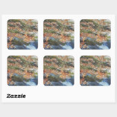 葉草と小川 スクエアシール (シート)