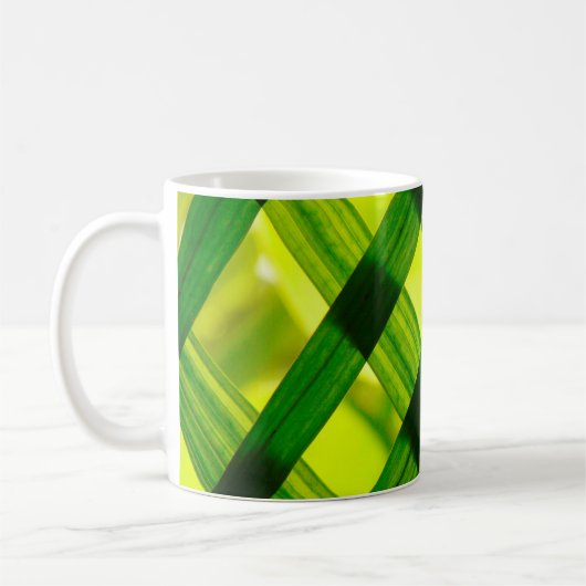 葉草の編み草 コーヒーマグカップ (左)