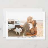 葉落ちた湖 |の結婚地図の日程 招待状 (裏面)