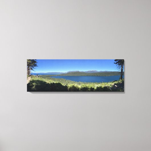 葉落ちた湖 キャンバスプリント (正面)