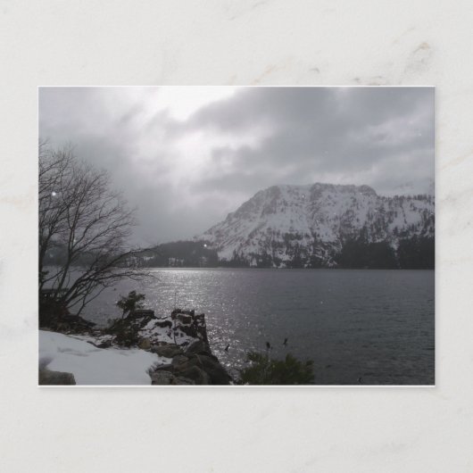 葉落ちた湖 ポストカード (正面)