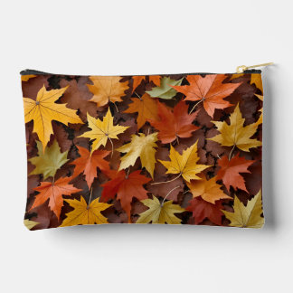 葉落ちた袋 アクセサリーポーチ