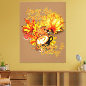 葉落ち…秋が訪れる キャンバスプリント (インサイチュ (リビング))