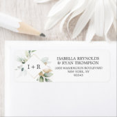 葉葉金ゴールド水結婚色の戻り ラベル (インサイチュ)