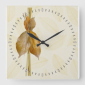 葉製品 スクエア壁時計 (正面)