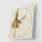 葉製品 スクエア壁時計 (傾斜)