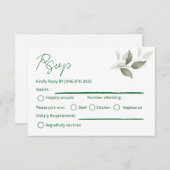 葉詳細 出欠カード (正面/裏面)