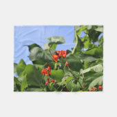 葉豆 フリースブランケット (正面(横))