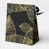 葉金ゴールドオンブラックエレガントお願い フェイバーボックス (裏面サイド)