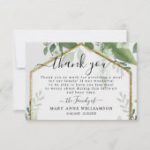 葉金ゴールドグリッター葬儀食品サンキューカード サンキューカード (正面)