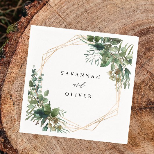 葉金ゴールド名2 スタンダードカクテルナプキン