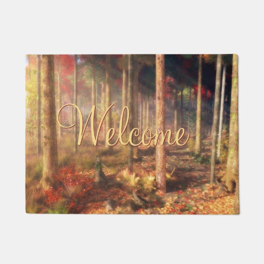 葉金ゴールド形式 ドアマット (正面)