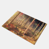 葉金ゴールド形式 ドアマット (アングル)