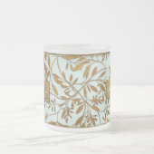 葉金ゴールド50結婚周年 フロストグラスマグカップ (中央)