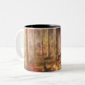 葉金ゴールド ツートーンマグカップ (正面左)