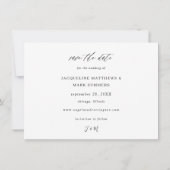 葉金ゴールド&ユーカリV写真Save the Date セーブザデート (裏面)