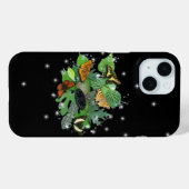 葉雨粒と星付き蝶 Case-Mate iPhoneケース (裏面 (横))