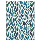 葉青と緑の植物模様 クリップボード (裏面)