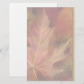 葉静止した秋 便箋 (正面/裏面)