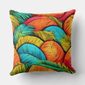 葉鮮やか景 クッション (裏面)