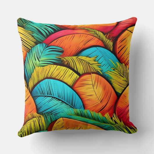 葉鮮やか景 クッション (裏面)