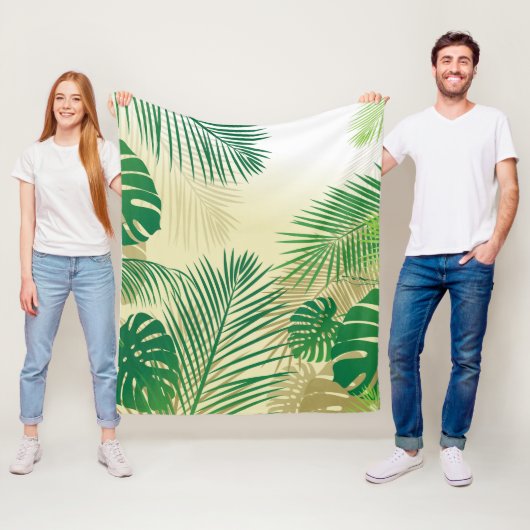 葉2 フリースブランケット (インサイチュ)