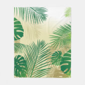 葉2 フリースブランケット (正面)