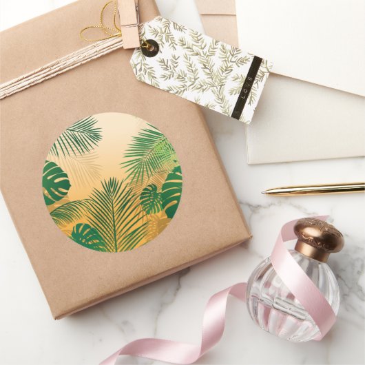 葉4 ラウンドシール (ギフト)