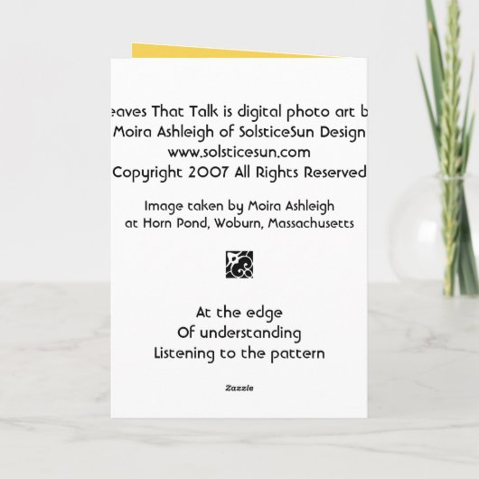 葉 カード (裏面)