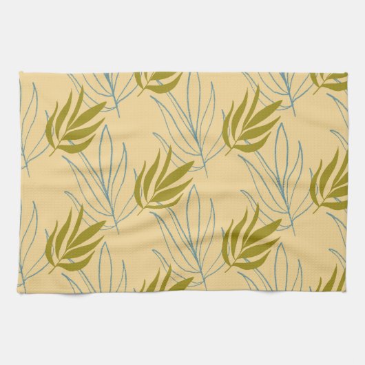 葉 キッチンタオル (横)