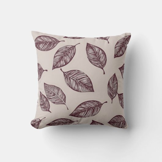 葉 クッション (正面)