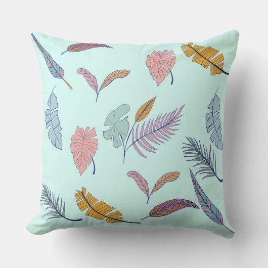 葉 クッション (正面)