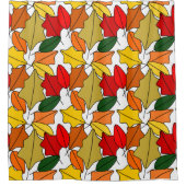 葉 シャワーカーテン (正面)