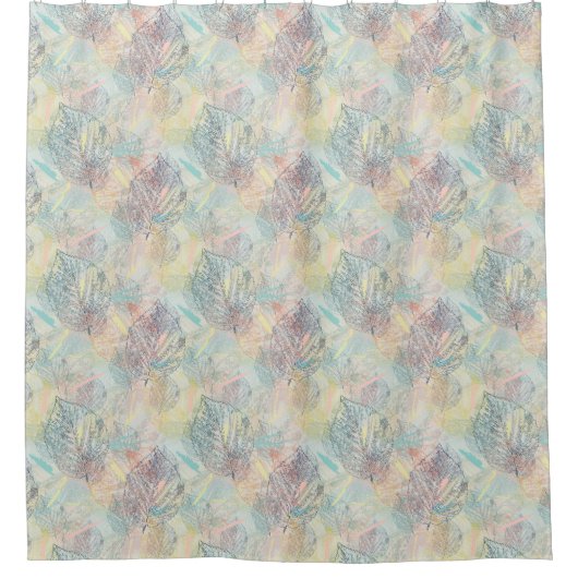 葉. シャワーカーテン (正面)