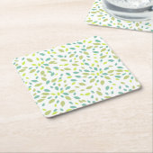 葉 スクエアペーパーコースター (アングル)