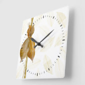 葉&ストロー製品、壁時計モダン スクエア壁時計 (傾斜)