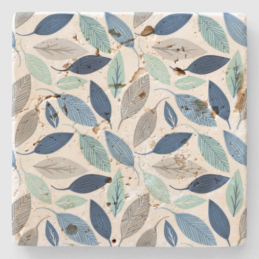 葉 ストーンコースター (正面)