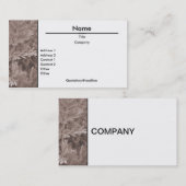 葉（セピア）名刺 名刺 (正面/裏面)