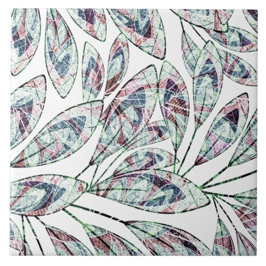 葉. タイル (正面)